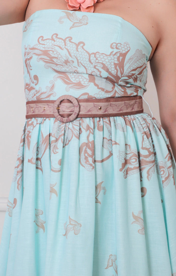 V*4-26*MISS AVENUE*DM4765*MENTA - VESTIDO LARGO REGULAR Boutiquemirel 