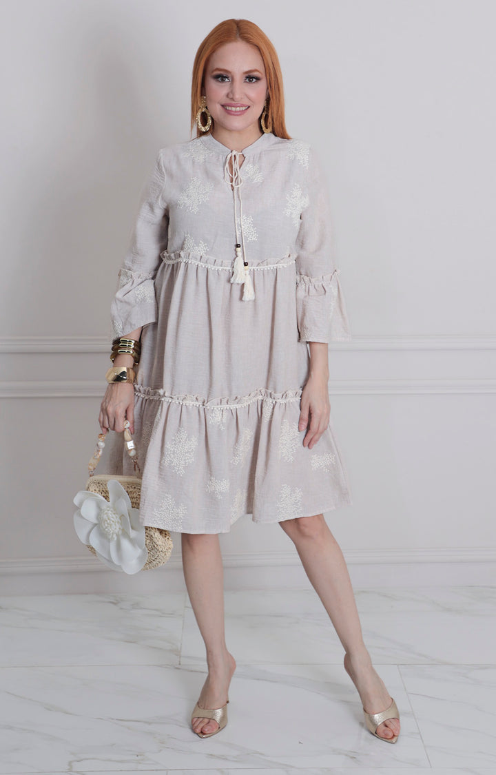 Vestido corto estampado - VESTIDO LARGO REGULAR Boutiquemirel 