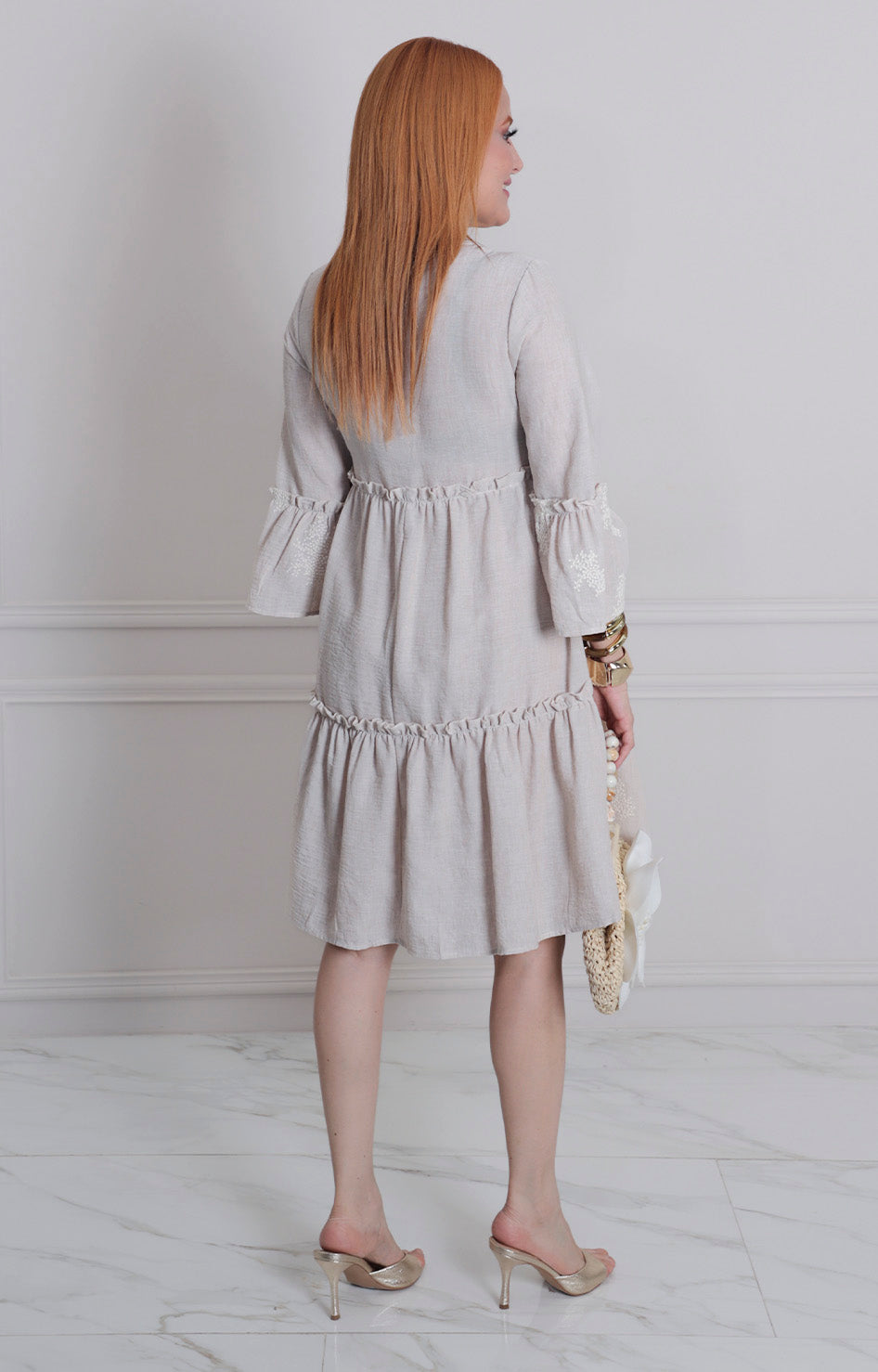 Vestido corto estampado - VESTIDO LARGO REGULAR Boutiquemirel 