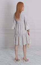 Vestido corto estampado - VESTIDO LARGO REGULAR Boutiquemirel 