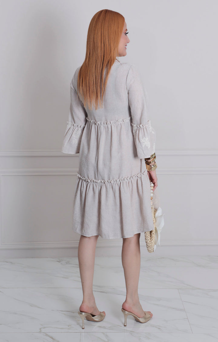 Vestido corto estampado - VESTIDO LARGO REGULAR Boutiquemirel 