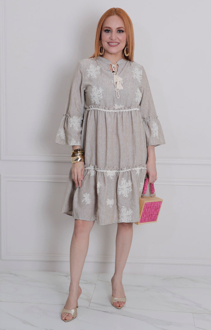 Vestido corto estampado - VESTIDO LARGO REGULAR Boutiquemirel 
