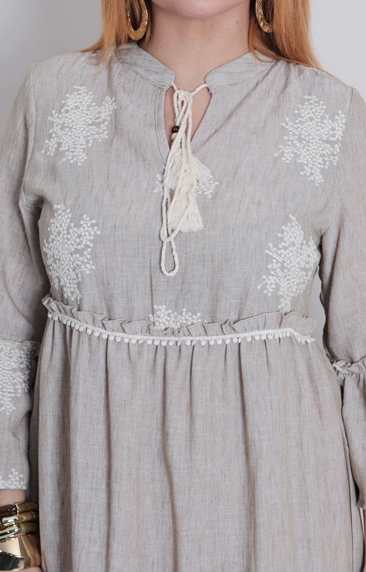 Vestido corto estampado - VESTIDO LARGO REGULAR Boutiquemirel 