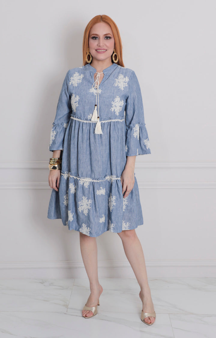 Vestido corto estampado - VESTIDO LARGO REGULAR Boutiquemirel 
