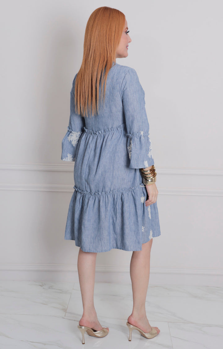Vestido corto estampado - VESTIDO LARGO REGULAR Boutiquemirel 