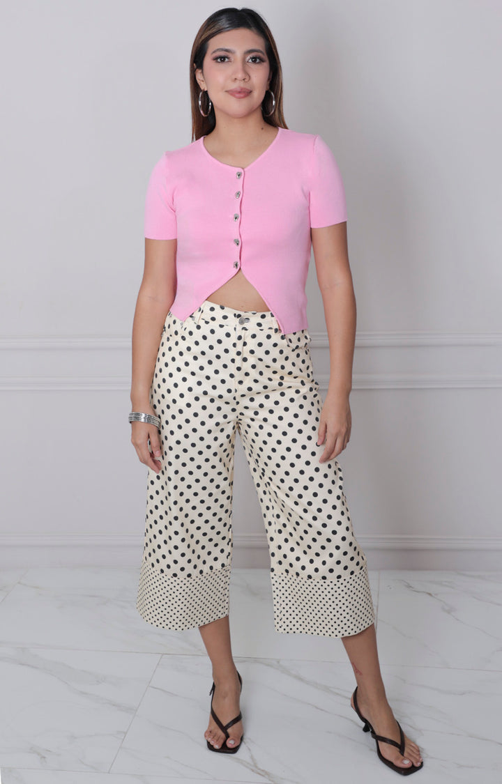 Pantalon beige estampado - PANTALON REGULAR Boutiquemirel 