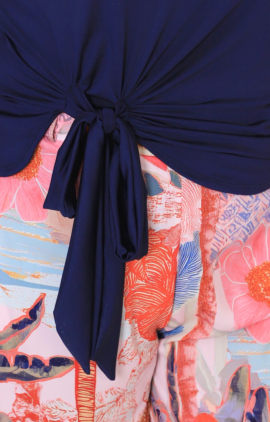 Blusa lisa con fruncido