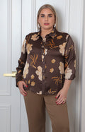 Blusa con estampado floral
