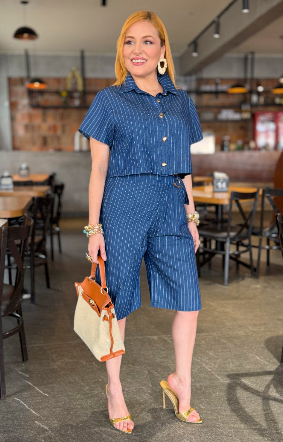 Conjunto azul marino con rayas - CONJUNTO REGULAR Boutiquemirel 