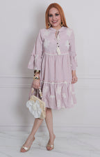 Vestido corto estampado - VESTIDO LARGO REGULAR Boutiquemirel 
