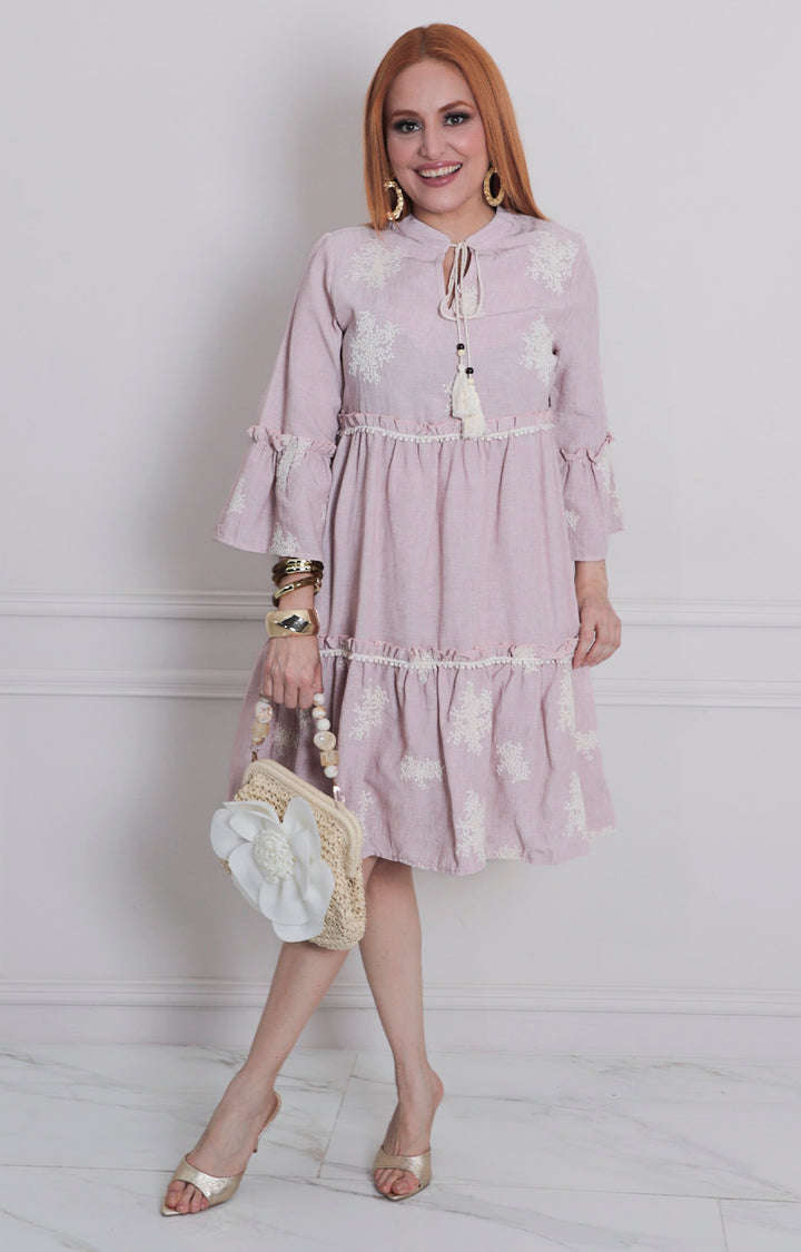 Vestido corto estampado - VESTIDO LARGO REGULAR Boutiquemirel 