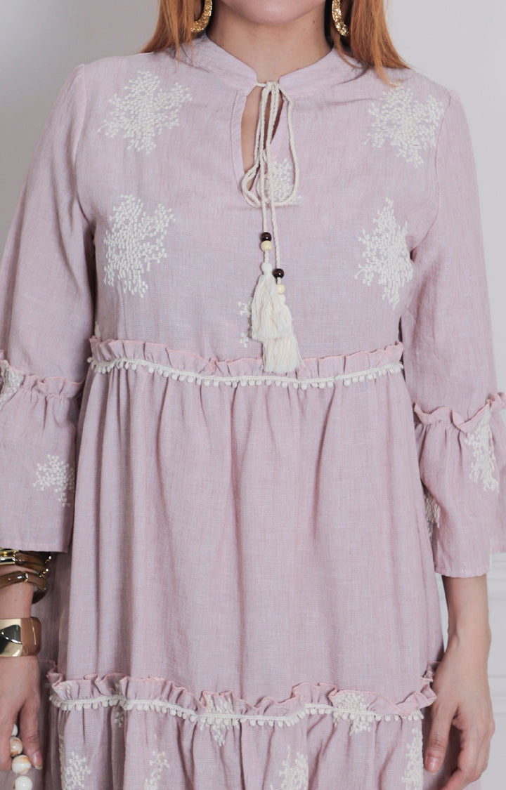 Vestido corto estampado - VESTIDO LARGO REGULAR Boutiquemirel 