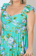 Vestido estampado de tirantes