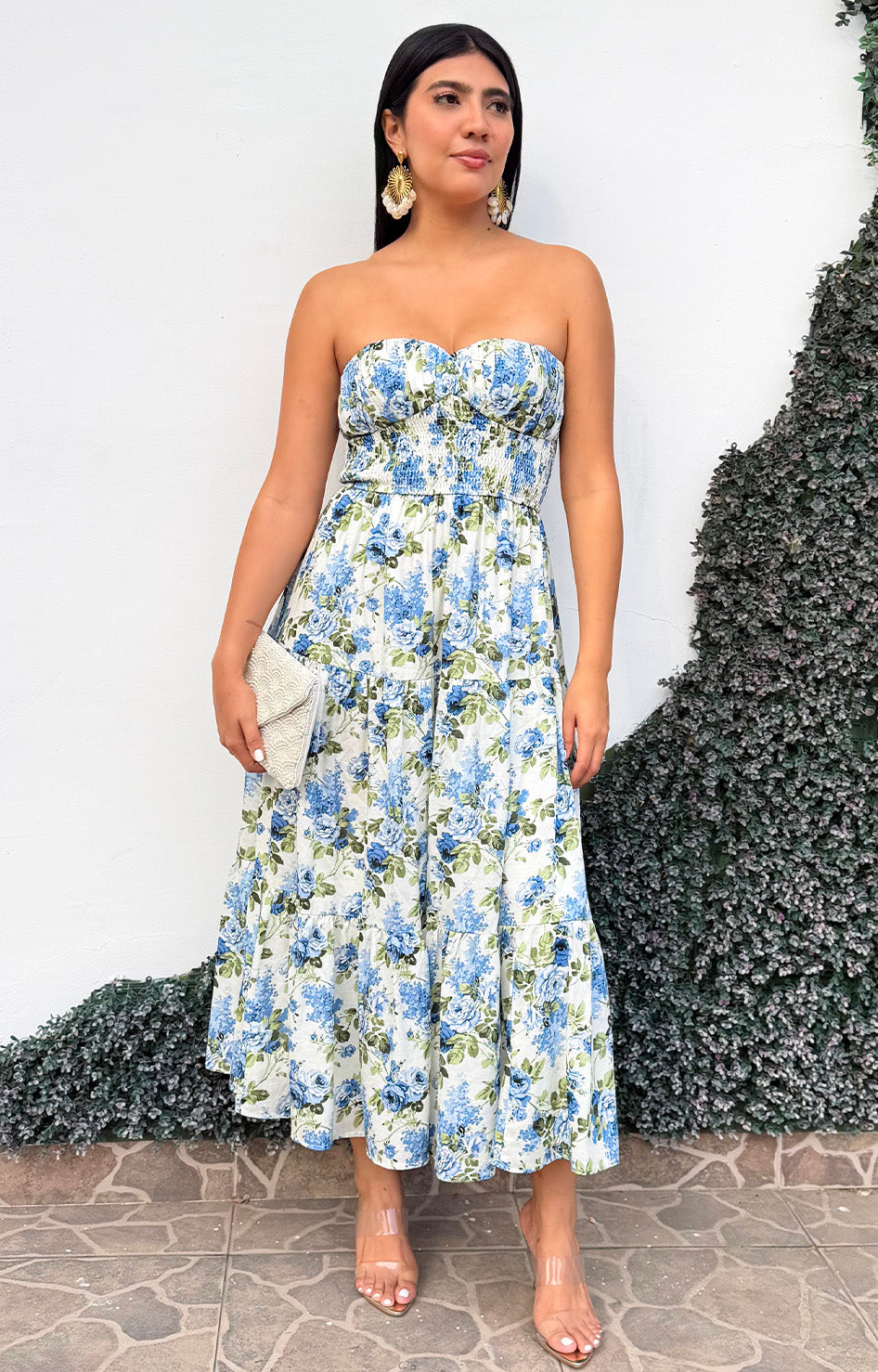 Vestido strapless con estampado - BLUSAS REGULAR Boutiquemirel 