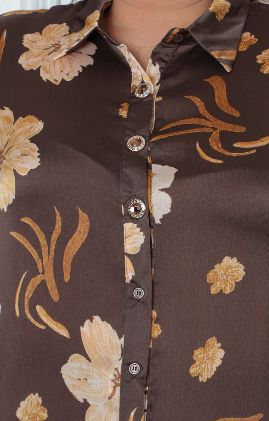 Blusa con estampado floral