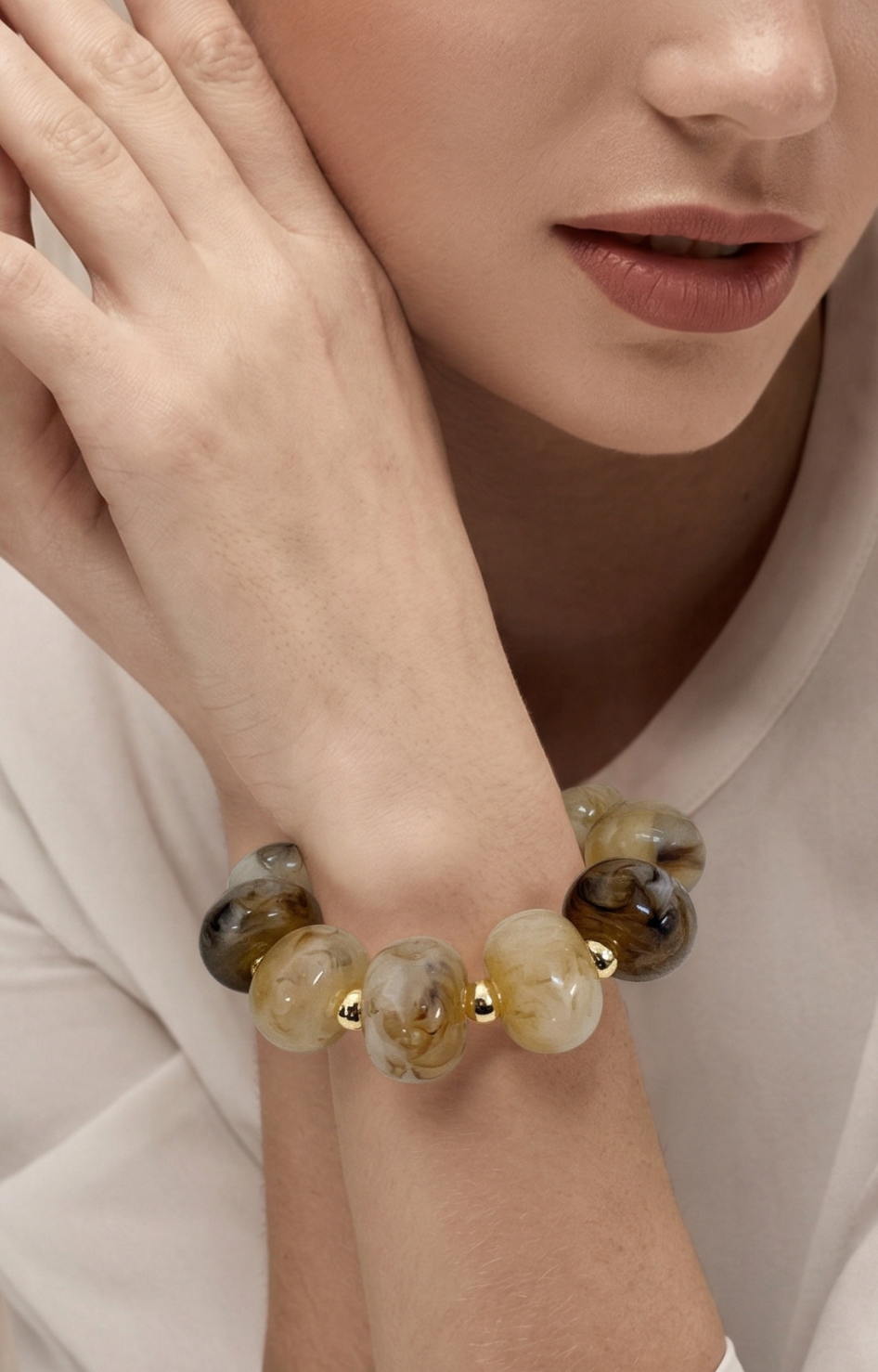 Pulsera beige - PULSERA Boutiquemirel 