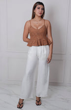 Blusa cafè de tirantes - BLUSAS REGULAR Boutiquemirel 