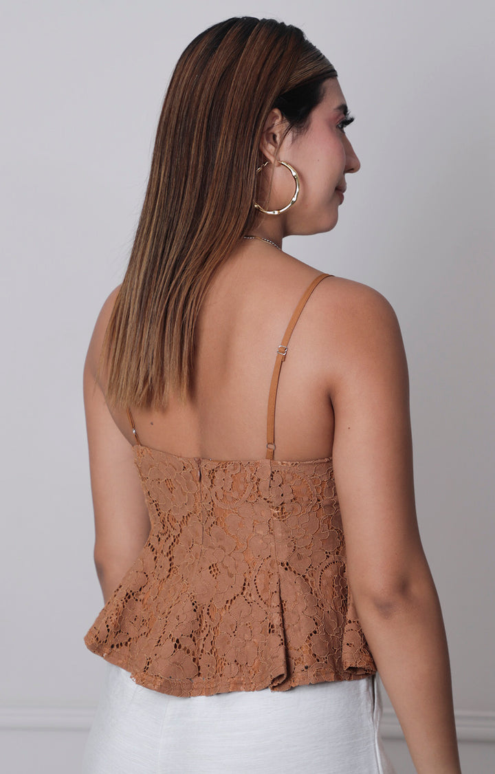 Blusa cafè de tirantes - BLUSAS REGULAR Boutiquemirel 