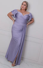 V*2-26*EVA BERRY*C002-61*LILA - VESTIDO LARGO CURVY Boutiquemirel 