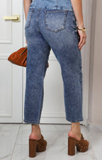 Pantalón de mezclilla al tobillo