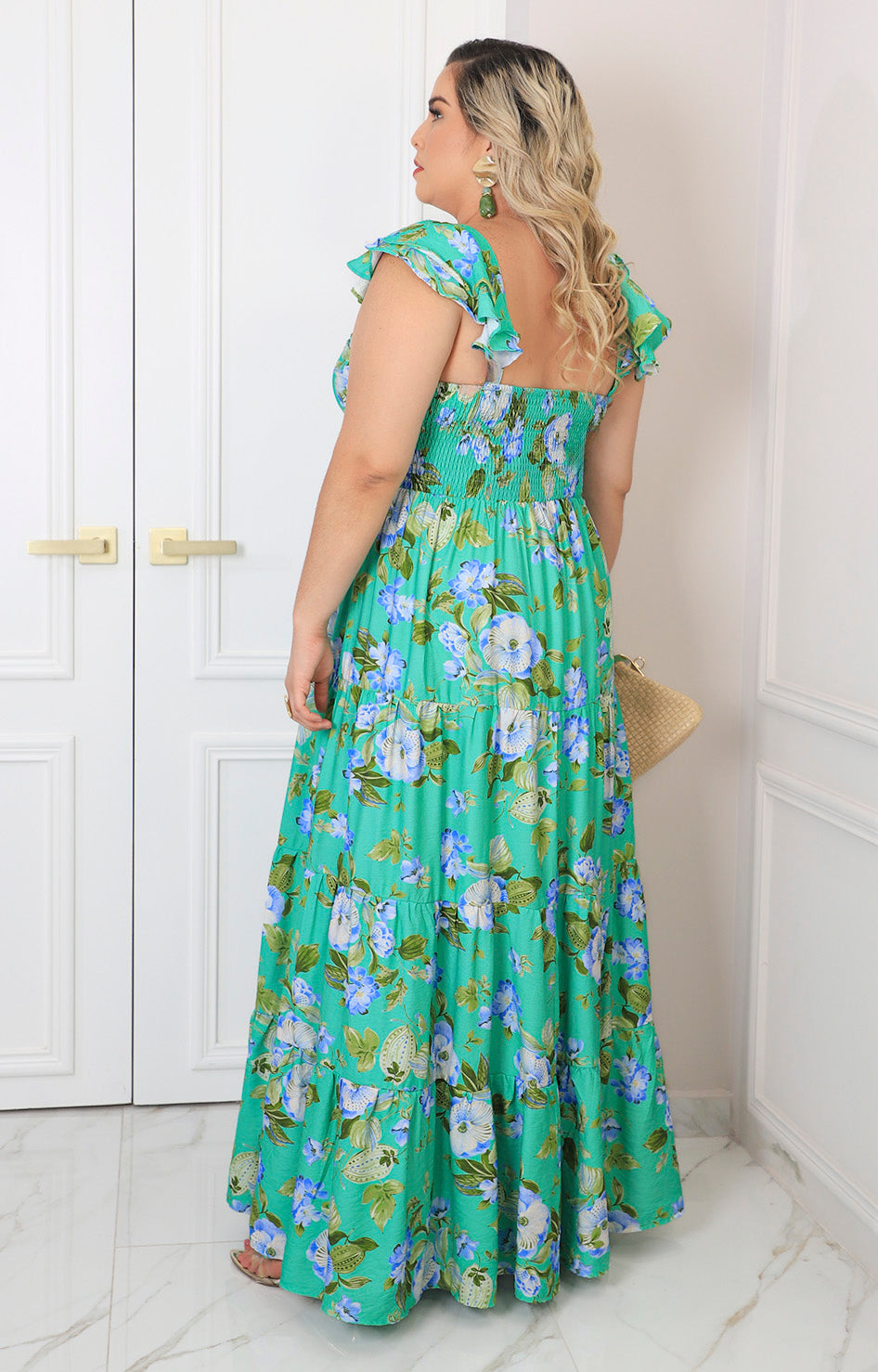 Vestido estampado de tirantes