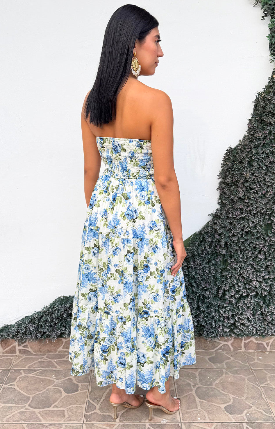 Vestido strapless con estampado - BLUSAS REGULAR Boutiquemirel 