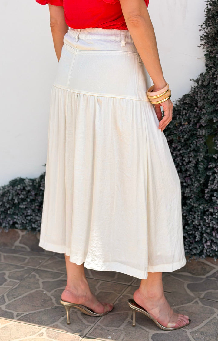 Falda larga blanca - FALDA REGULAR Boutiquemirel 