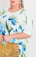 Conjunto beige floral - CONJUNTO CURVY Boutiquemirel 