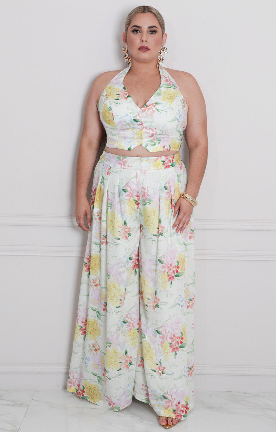 Conjunto halter estampado - CONJUNTO CURVY Boutiquemirel 