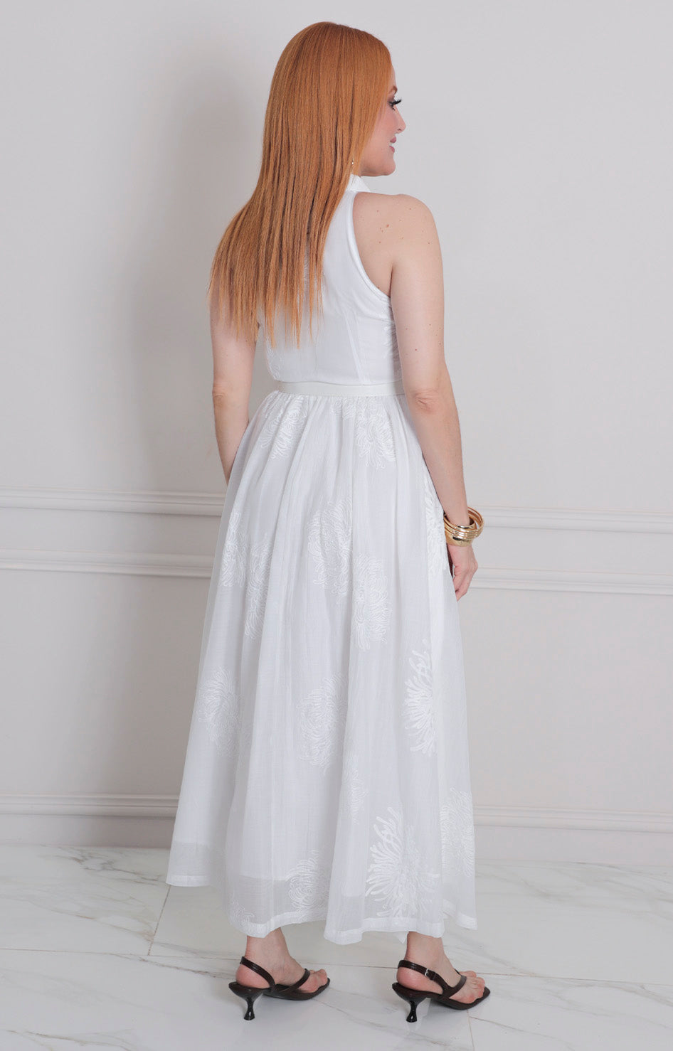 Vestido halter con cinturòn - VESTIDO LARGO REGULAR Boutiquemirel 