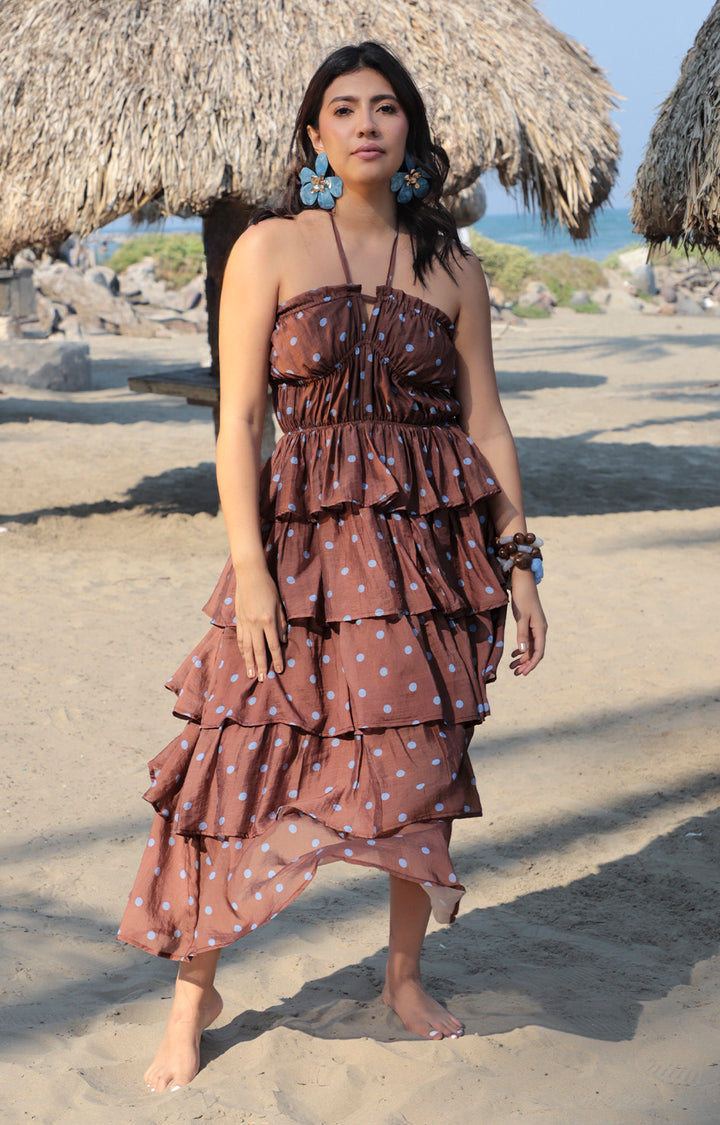 V*3-26*EMORY*IPJ4036D-1*CAFE - VESTIDO LARGO REGULAR Boutiquemirel 