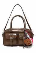 Bolsa café de charol - BOLSA Boutiquemirel 
