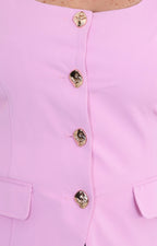 Blusa tipo chaleco con botones