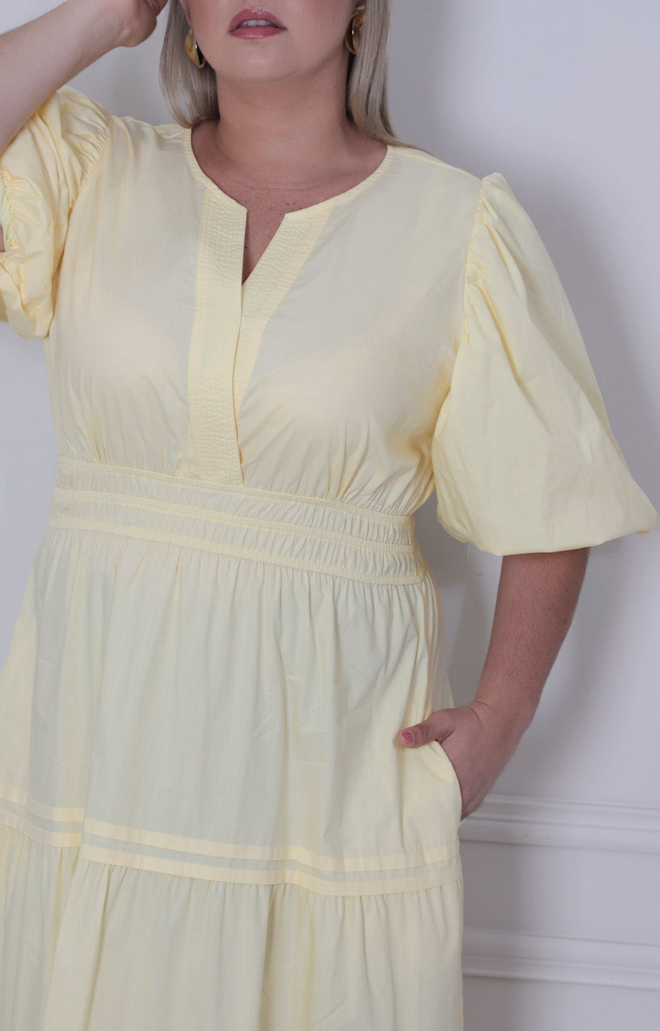 Vestido largo con elàstico - VESTIDO LARGO CURVY Boutiquemirel 