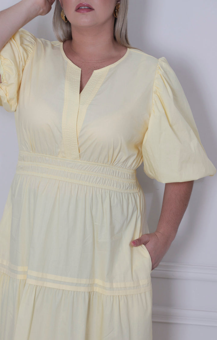 Vestido largo con elàstico - VESTIDO LARGO CURVY Boutiquemirel 