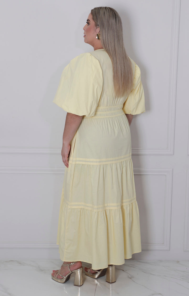 Vestido largo con elàstico - VESTIDO LARGO CURVY Boutiquemirel 