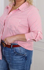 Blusa camisera de rayas