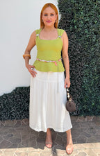 Blusa tejida con peplum - BLUSAS REGULAR Boutiquemirel 