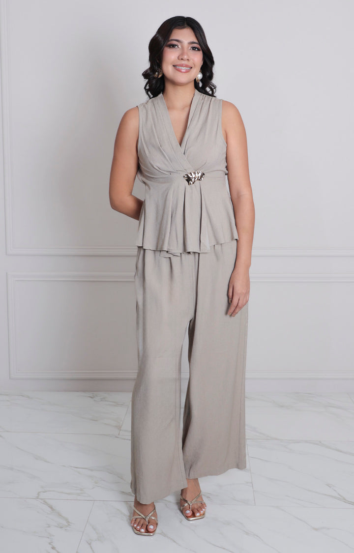 Conjunto liso con hebilla dorada - CONJUNTO REGULAR Boutiquemirel 