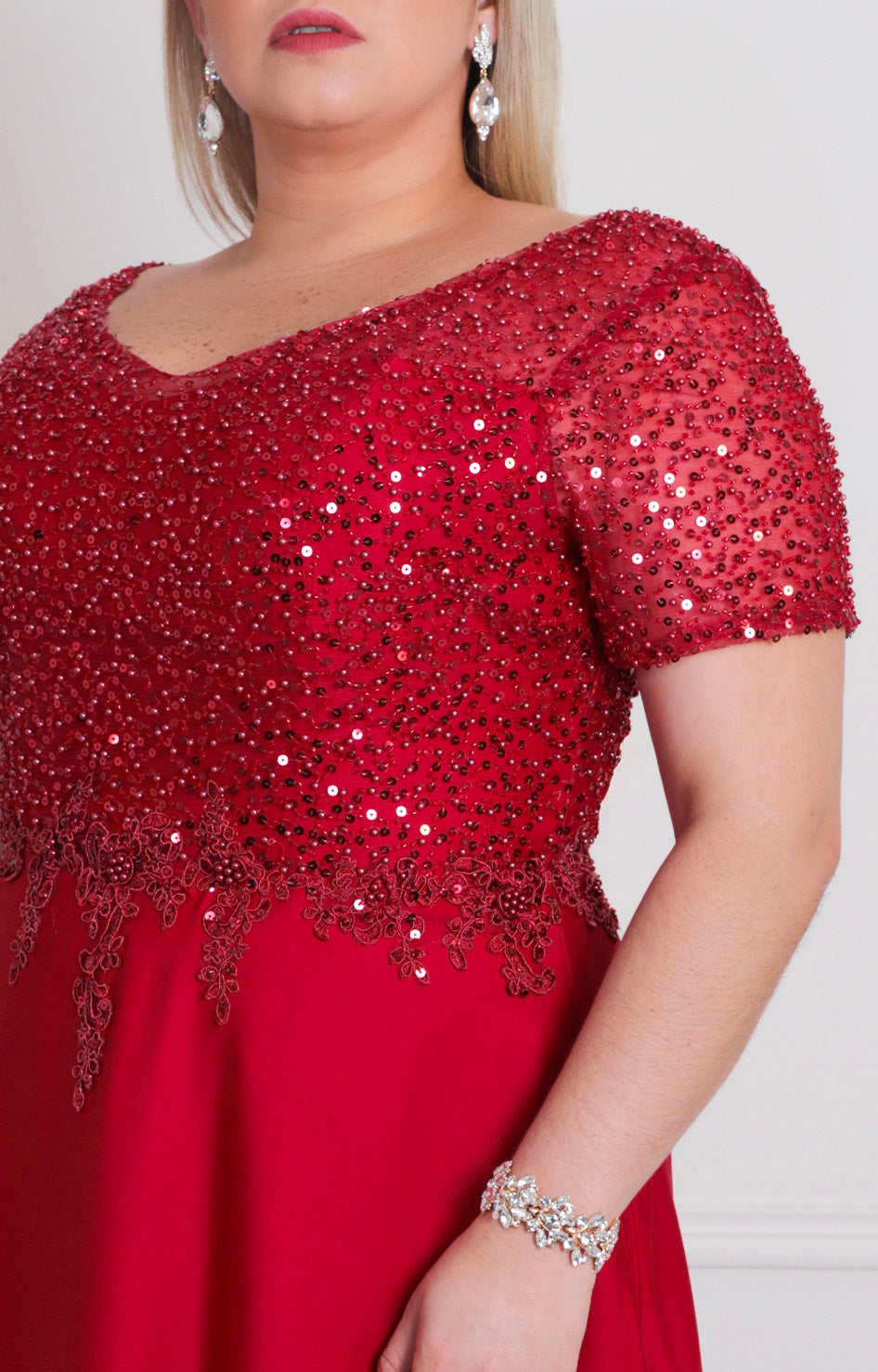Vestido con lentejuelas - VESTIDO LARGO CURVY Boutiquemirel 