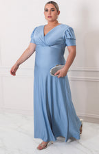 Vestido largo liso - VESTIDO LARGO CURVY Boutiquemirel 