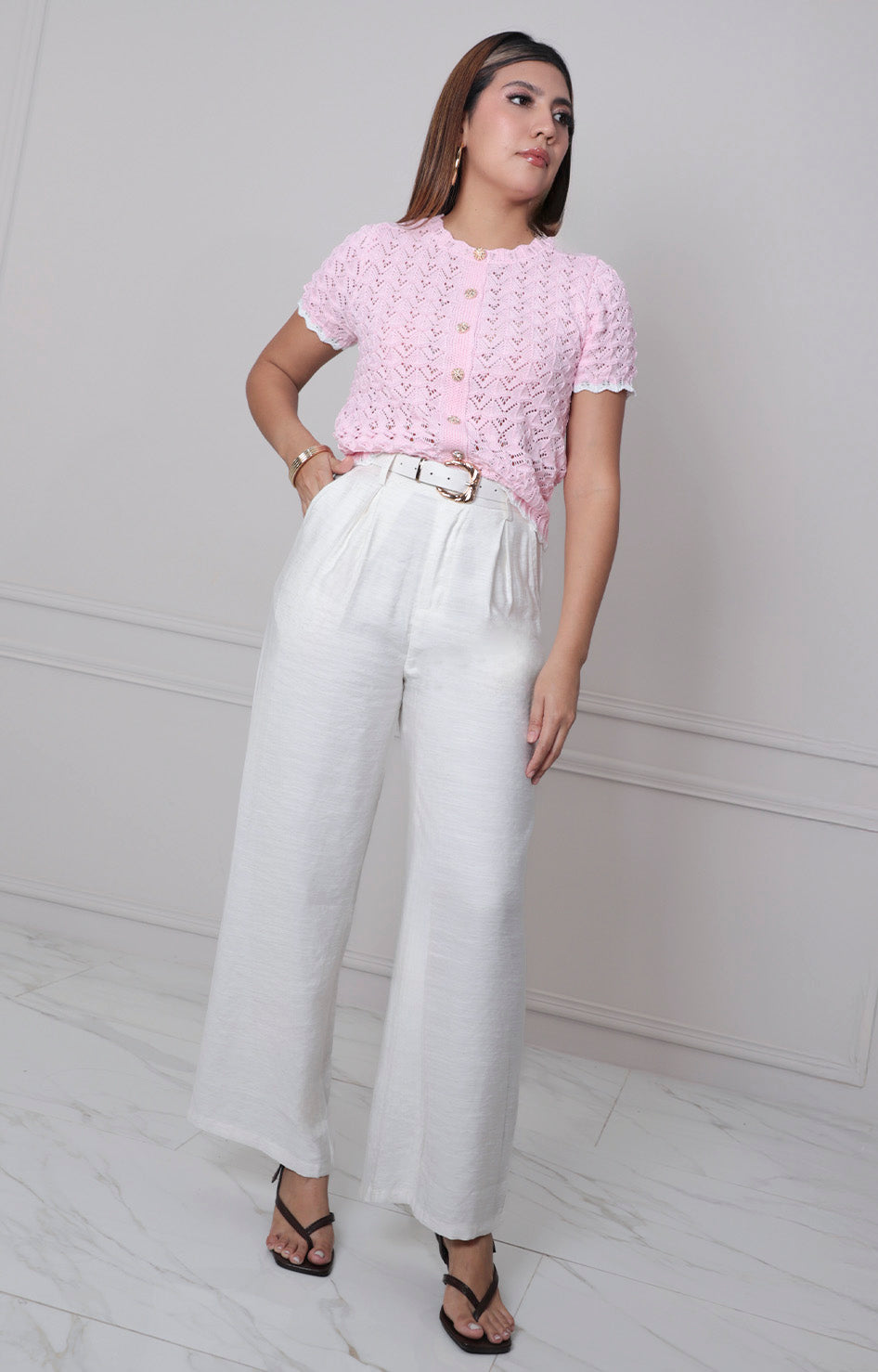 Pantalòn con cinturòn - PANTALON REGULAR Boutiquemirel 