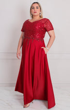 Vestido con lentejuelas - VESTIDO LARGO CURVY Boutiquemirel 