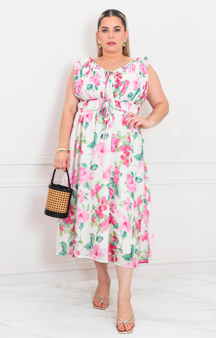 Vestido de tirantes estampado - VESTIDO LARGO CURVY Boutiquemirel 
