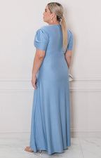 Vestido largo liso - VESTIDO LARGO CURVY Boutiquemirel 
