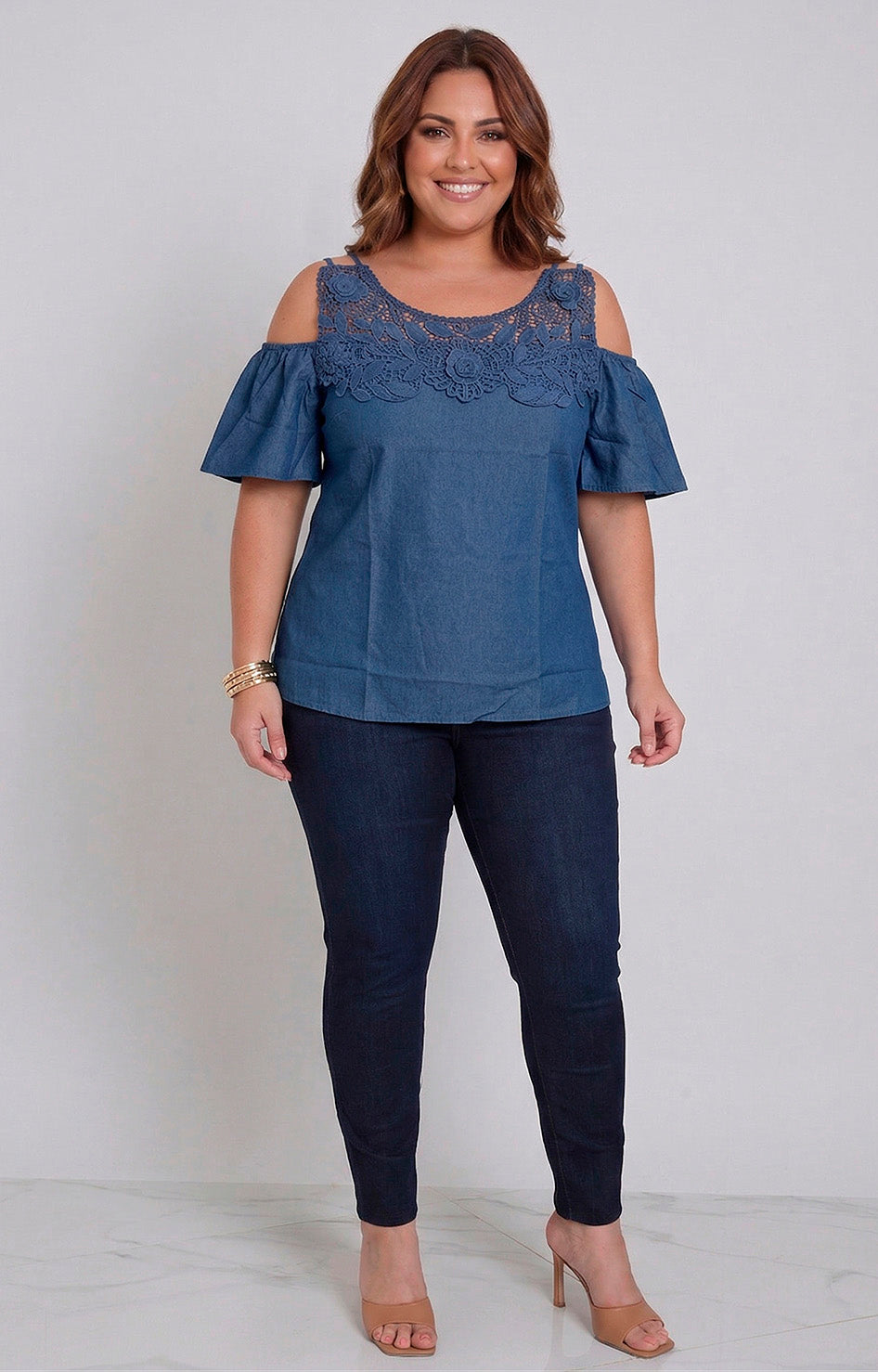 B*3-26*IRE*R8305*MEZCLILLA - BLUSAS CURVY Boutiquemirel 