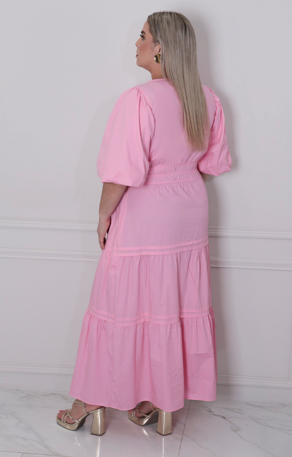 Vestido largo con elàstico - VESTIDO LARGO CURVY Boutiquemirel 