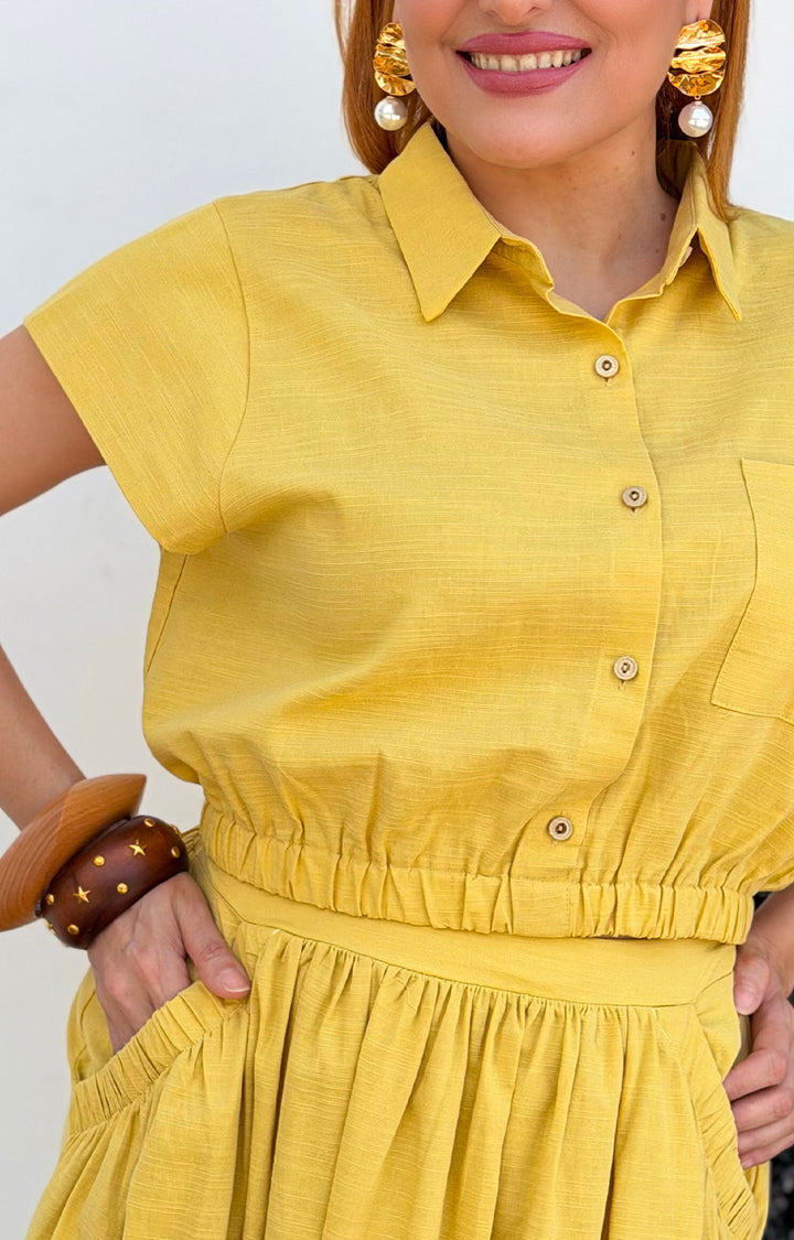 Conjunto amarillo - CONJUNTO REGULAR Boutiquemirel 