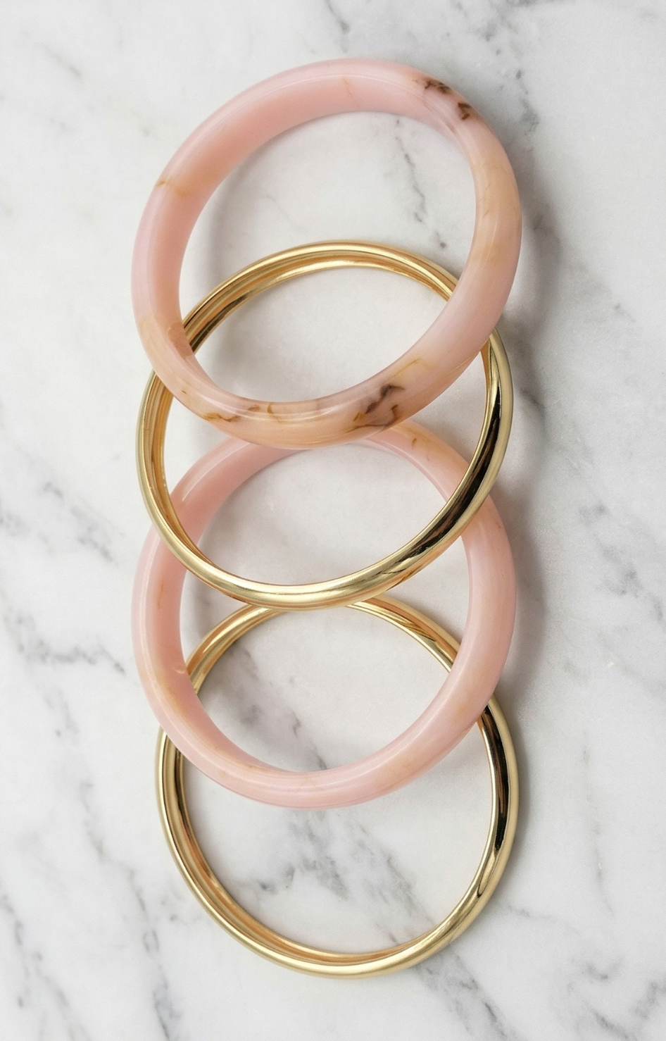 Brazaletes rosa mármol - PULSERAS Boutiquemirel 