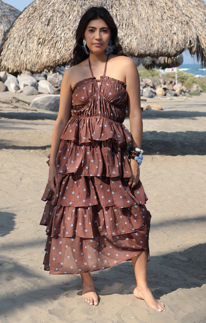 V*3-26*EMORY*IPJ4036D-1*CAFE - VESTIDO LARGO REGULAR Boutiquemirel 
